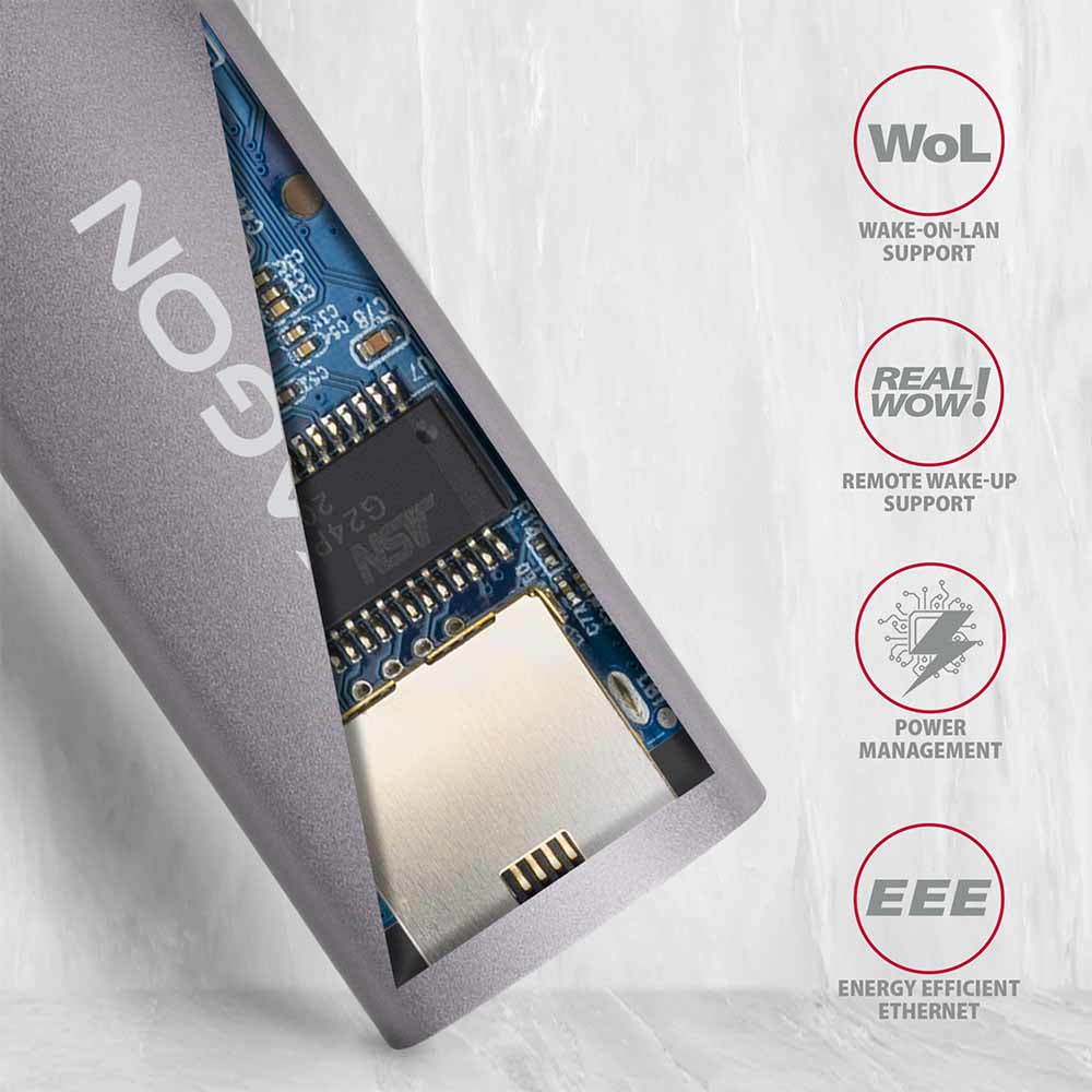 Axagon ADE-TRC carte réseau Ethernet 1000 Mbit/s