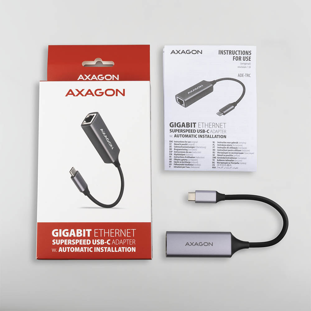 Axagon ADE-TRC carte réseau Ethernet 1000 Mbit/s