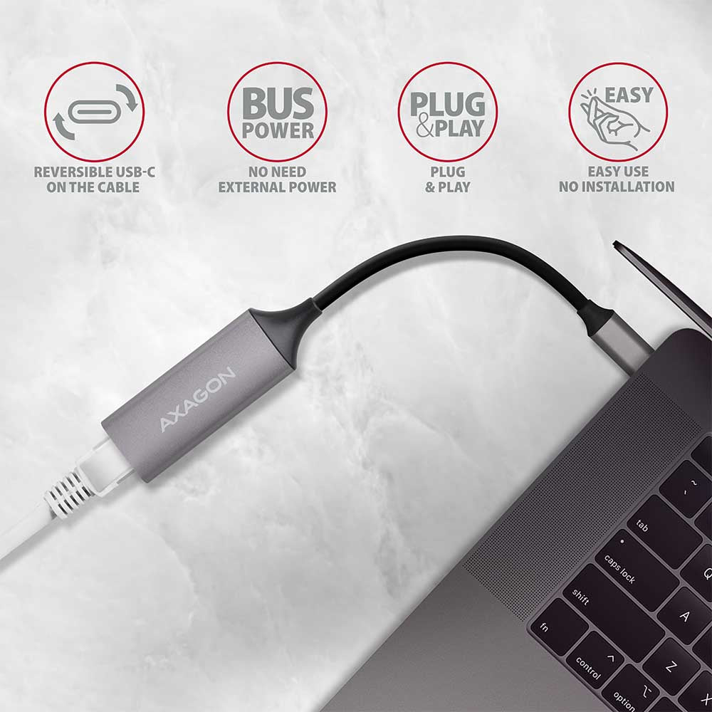 Axagon ADE-TRC carte réseau Ethernet 1000 Mbit/s