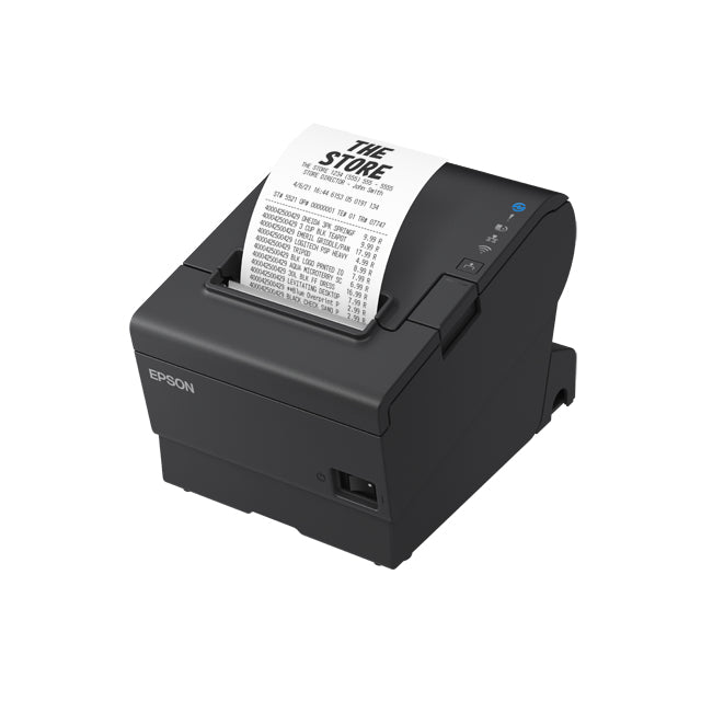Epson TM-T88VII (132): USB, Ethernet, PoweredUSB, Black