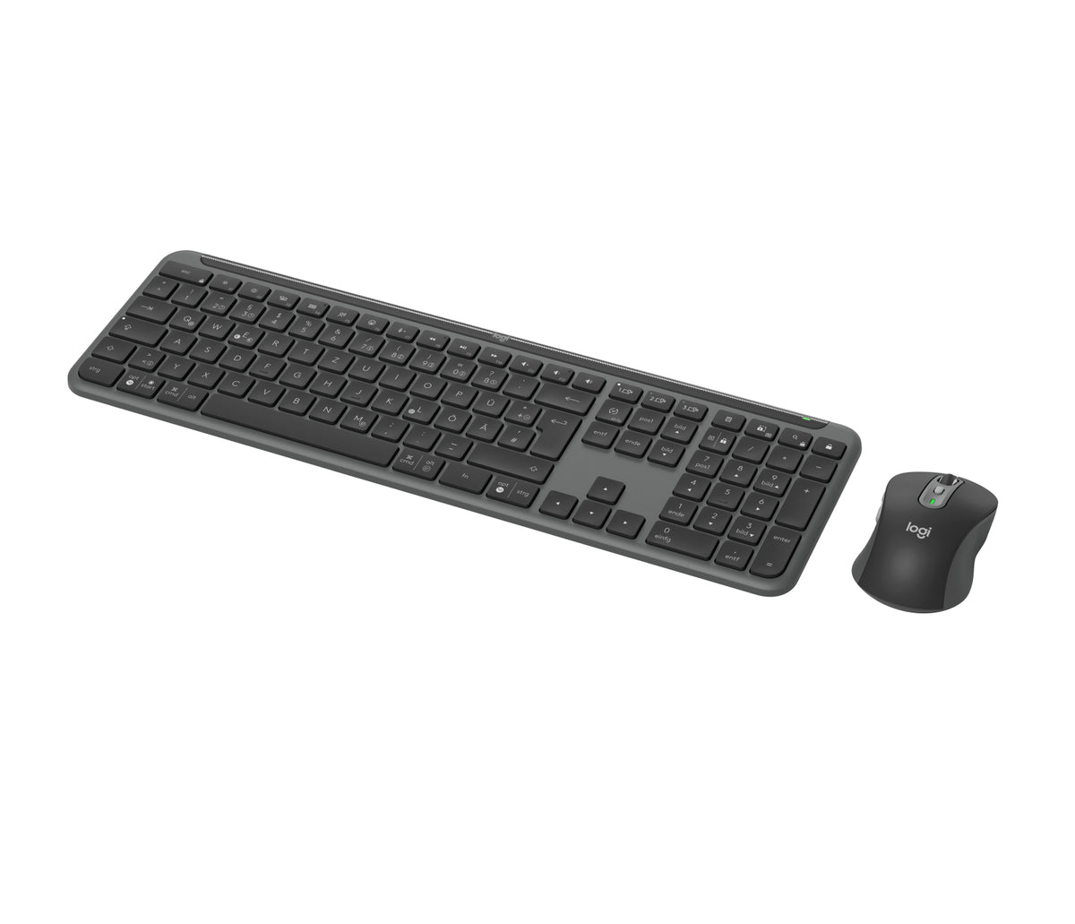 Logitech Signature Slim Combo MK950 Sæt med mus og tastatur Saks Trådløs Tysk