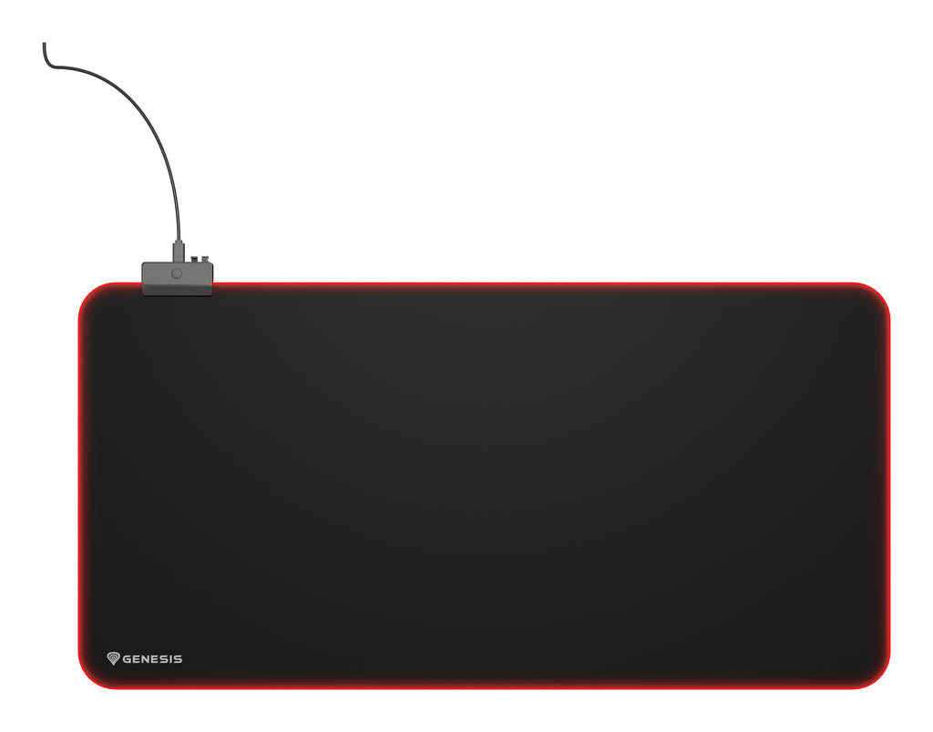 Tapis de souris de jeu Boron 500 XXL RGB, Noir