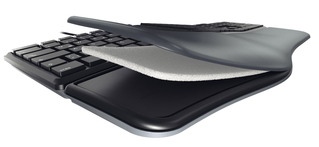 CHERRY KC 4500 ERGO Clavier Ergonomique USB QWERTY Anglais UK Noir