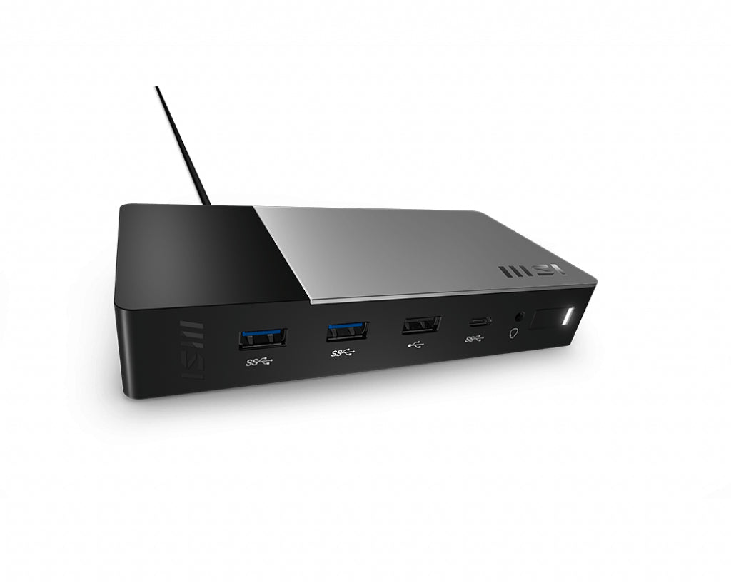 MSI USB-C Docking Station Gen 2 USB 3.2 Gen 2 (3.1 Gen 2) Type-C Noir
