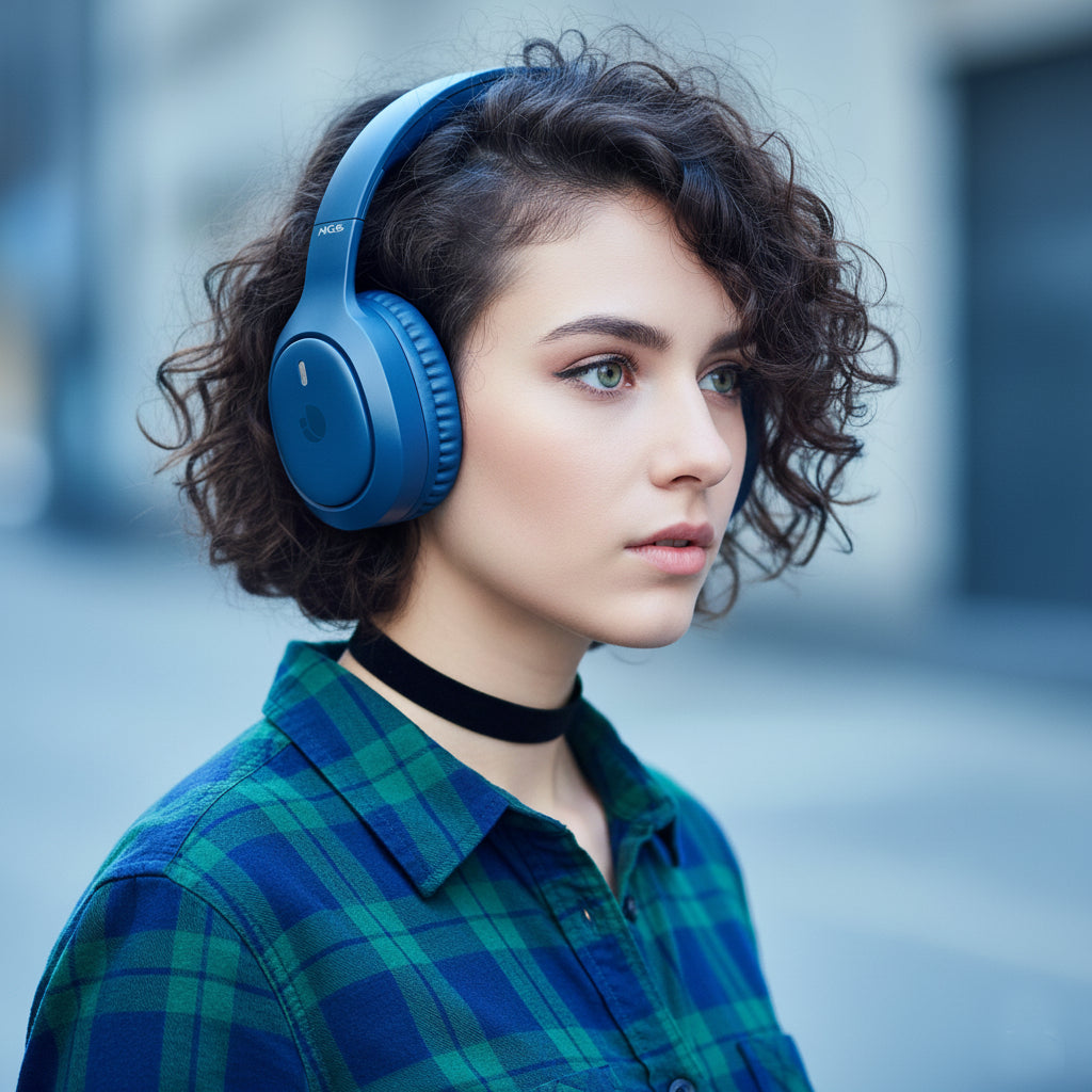 NGS Artica Tempest Blue Casque Avec fil &sans fil Arceau Appels/Musique USB Type-C Bluetooth Bleu