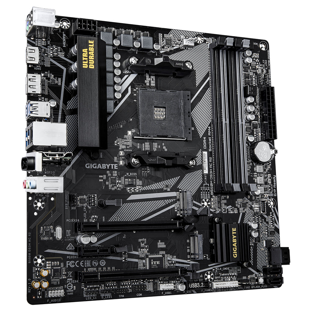Gigabyte B550M DS3H AC R2 Micro ATX Socket AM4 AMD B550