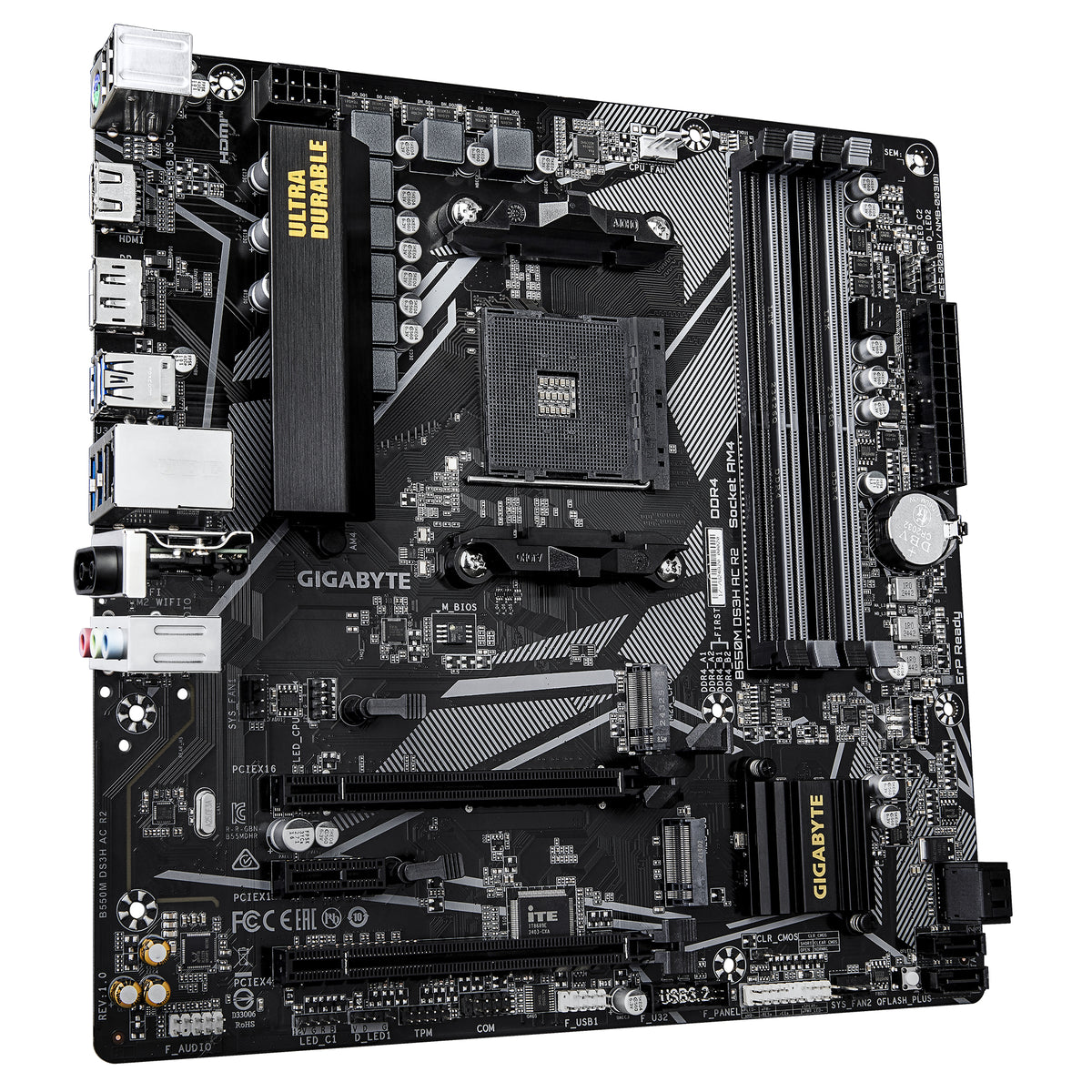 Gigabyte B550M DS3H AC R2 Micro ATX Socket AM4 AMD B550