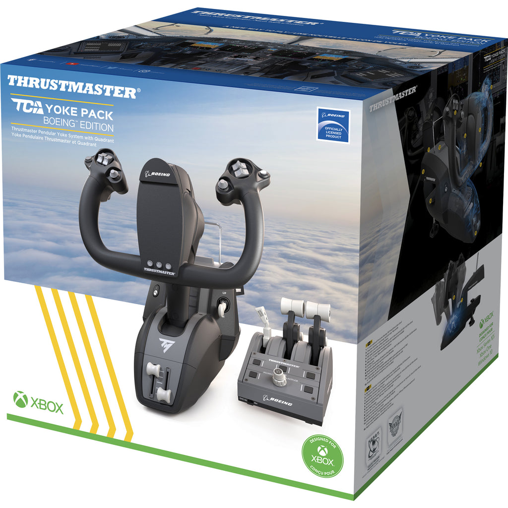 Thrustmaster TCA Yoke Pack Boeing Edition Noir, Gris USB Fightstick PC, Xbox, Xbox One, Xbox One S, Xbox One X, Xbox Series S, Xbox Series X
