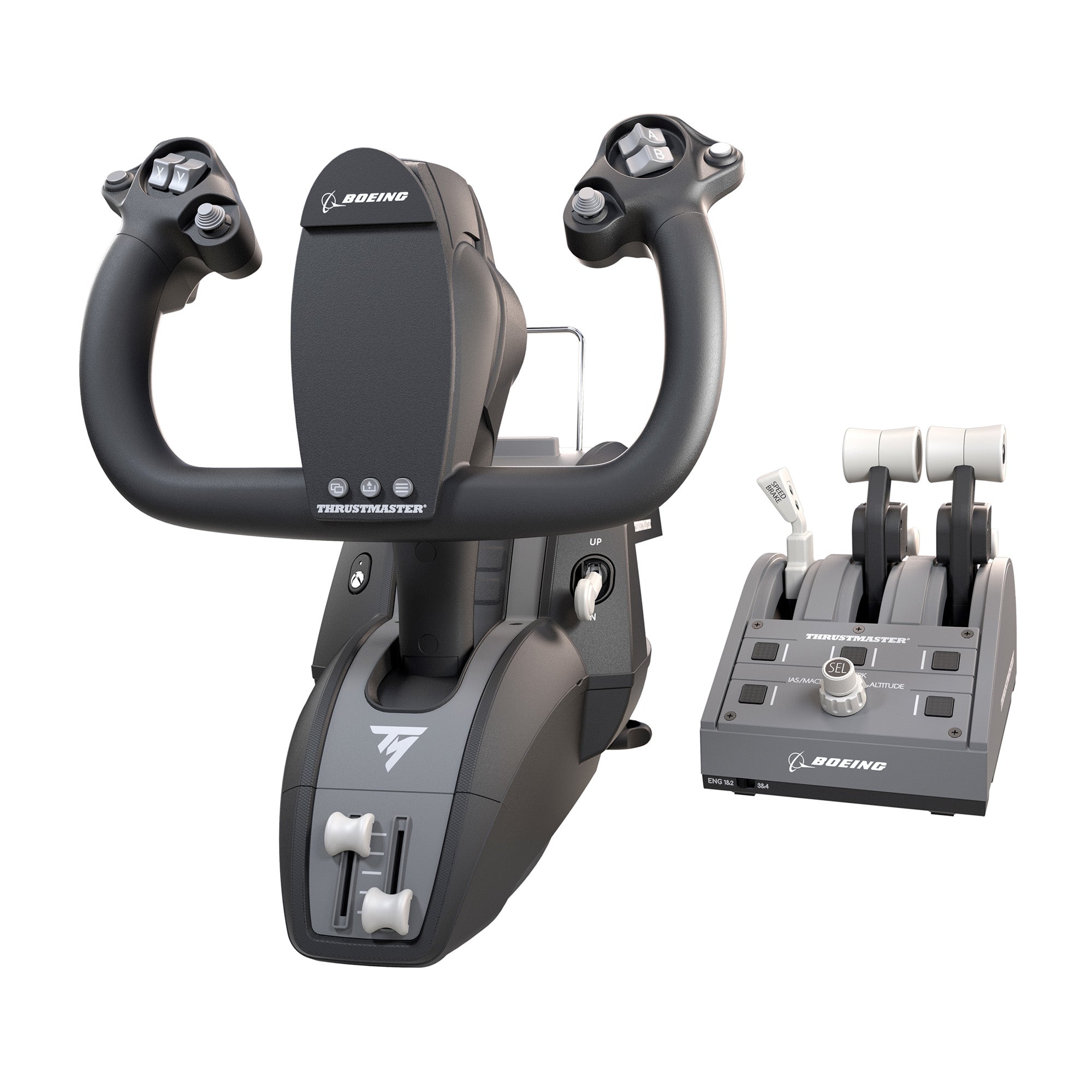 Thrustmaster TCA Yoke Pack Boeing Edition Noir, Gris USB Fightstick PC, Xbox, Xbox One, Xbox One S, Xbox One X, Xbox Series S, Xbox Series X