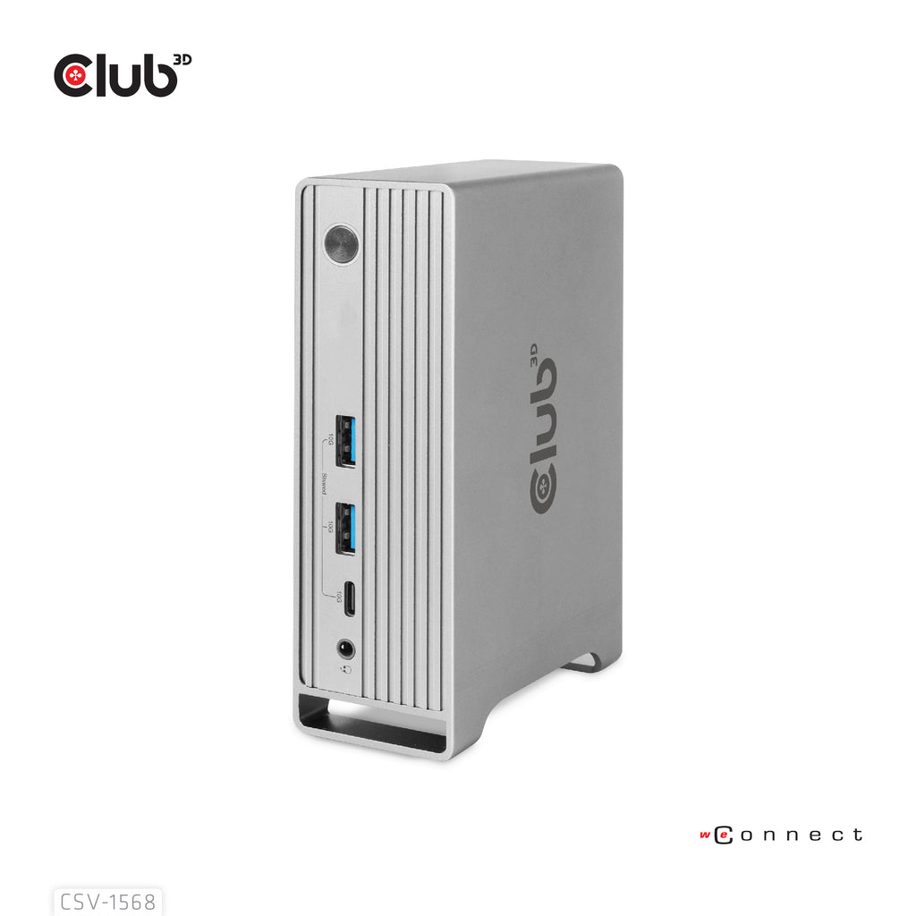 CLUB3D CSV-1568 station d'accueil USB 3.2 Gen 2 (3.1 Gen 2) Type-C Métallique