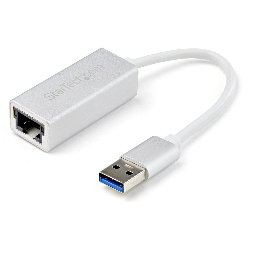 StarTech.com Adaptateur Réseau USB 3.0 vers Gigabit - Argent - Design Élégant en Aluminium pour MacBook, Chromebook ou T