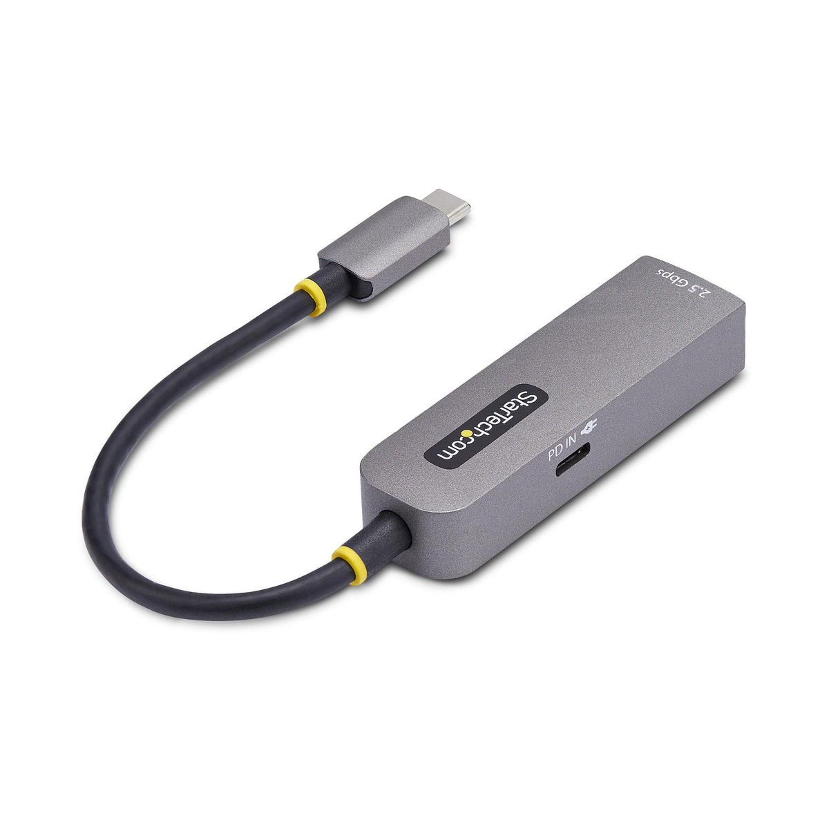 StarTech.com Adaptateur USB-C vers Ethernet 2.5GbE, PD Pass-Through 100W, NBASE-T, Multi Speed 2.5/1G, Compatible Thunde
