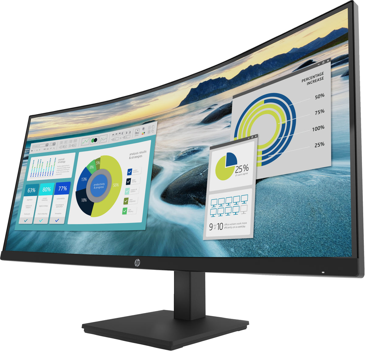 HP P34hc G4 Écran Incurvé WQHD USB-C