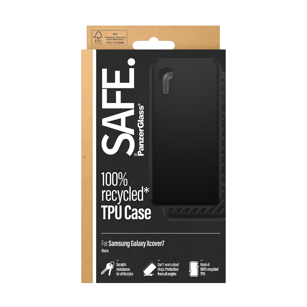 PanzerGlass PanzerGlass SAFE. by ® TPU Case Black Samsung Galaxy Xcover7 coque de protection pour téléphones portables Housse Noir