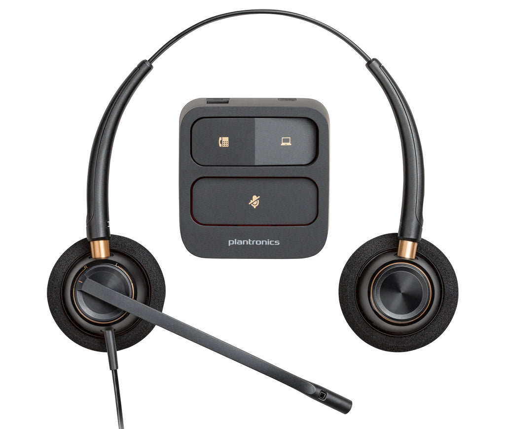 HP Poly EncorePro 520 Micro-casque Binaural avec Quick Disconnect, Noir