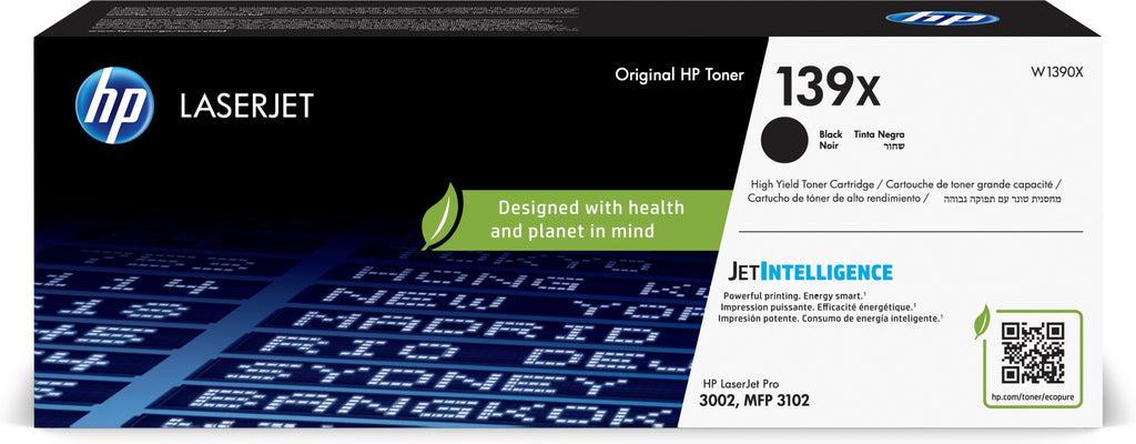 HP LaserJet Cartouche de toner authentique noir 139X grande capacité