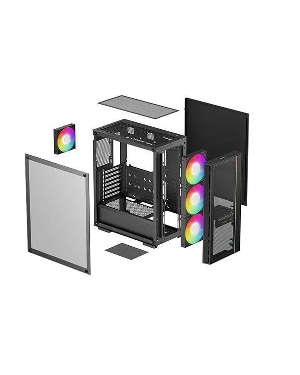 DeepCool MATREXX 55 V4 C Tower ATX Strømforsyning Sort