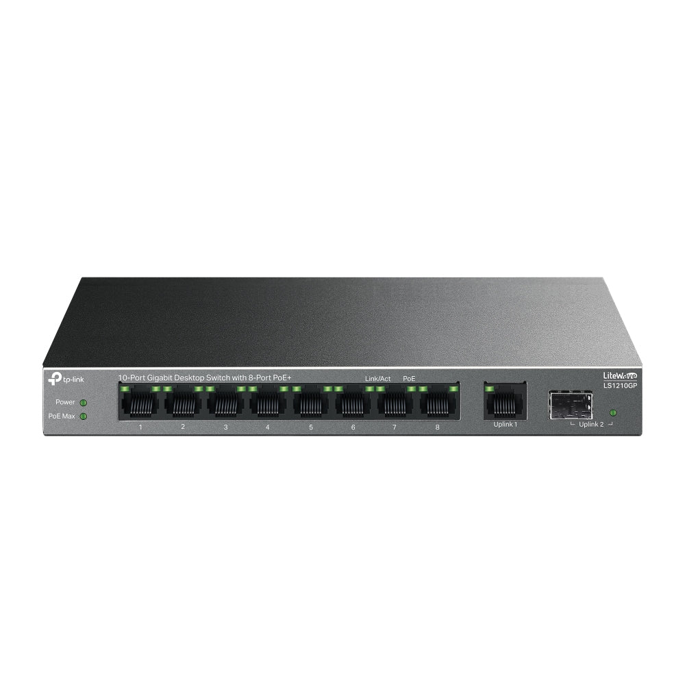 TP-Link LiteWave LS1210GP commutateur réseau Non-géré Gigabit Ethernet (10/100/1000) Connexion Ethernet, supportant l'al