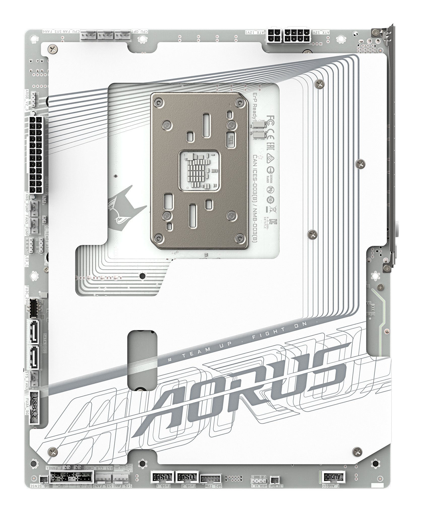 GIGABYTE X870 AORUS STEALTH ICE Carte Mère – Prend en charge les processeurs AMD Ryzen 9000, VRM numérique 16+2+2 phases, jusqu’à 8200 MHz DDR5 (OC), 2 x PCIe 5.0 + 2 x PCIe 4.0, Wi-Fi 7, LAN 5 GbE, USB 4