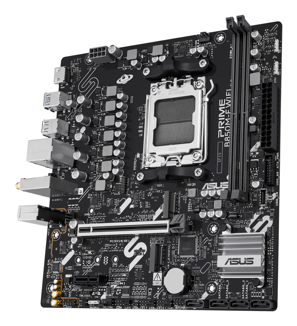 ASUS PRIME B850M-F WIFI AMD B850 Emplacement AM5 micro ATX - vue 3