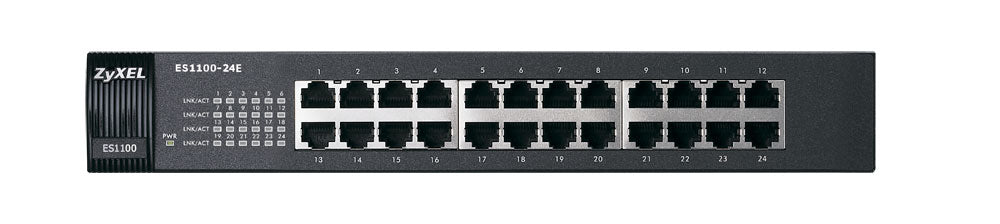 Zyxel ES1100-24E Non-géré Noir