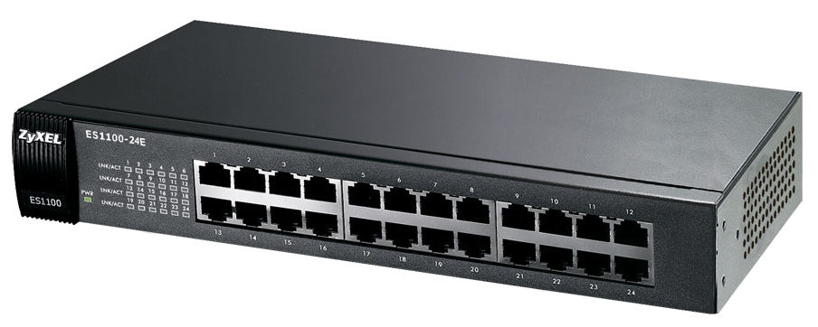 Zyxel ES1100-24E Non-géré Noir