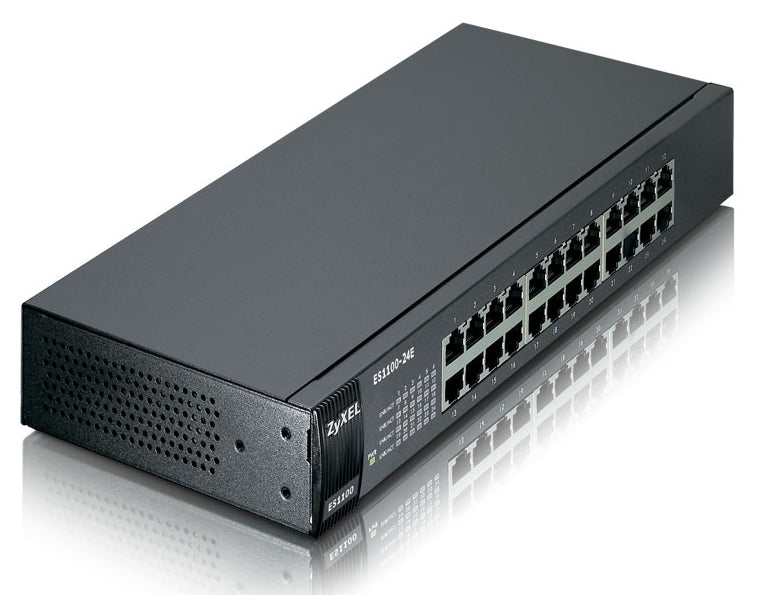 Zyxel ES1100-24E Non-géré Noir