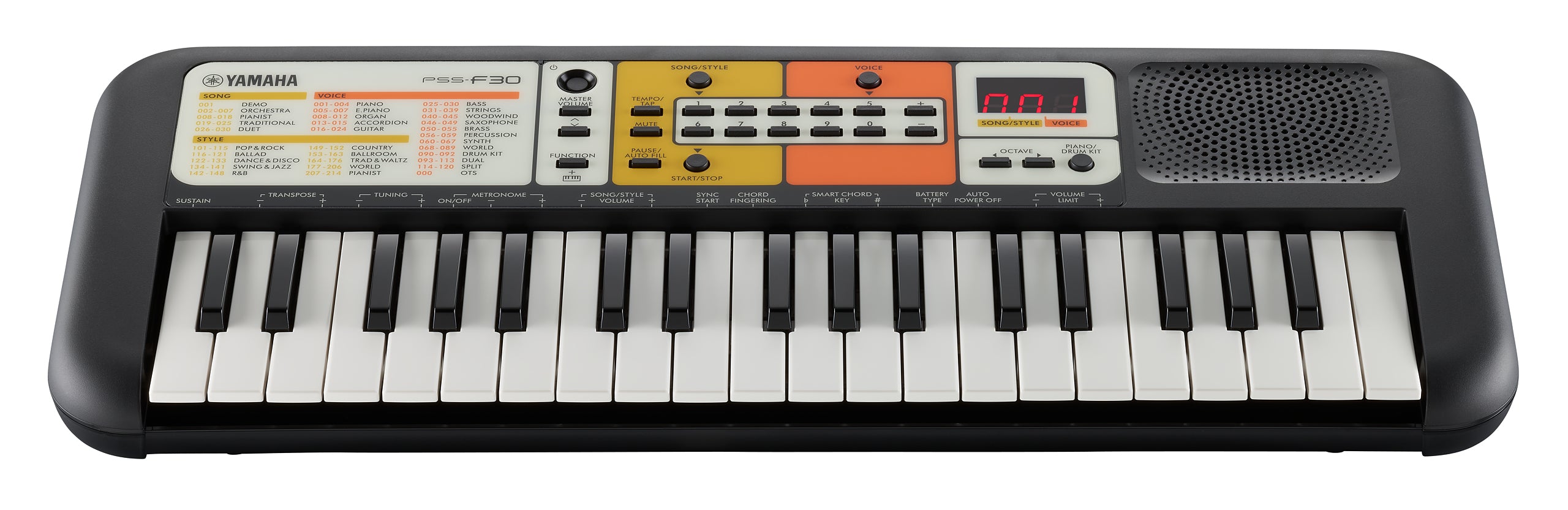 Yamaha PSS-F30 synthétiseur Synthétiseur digital 37 Noir