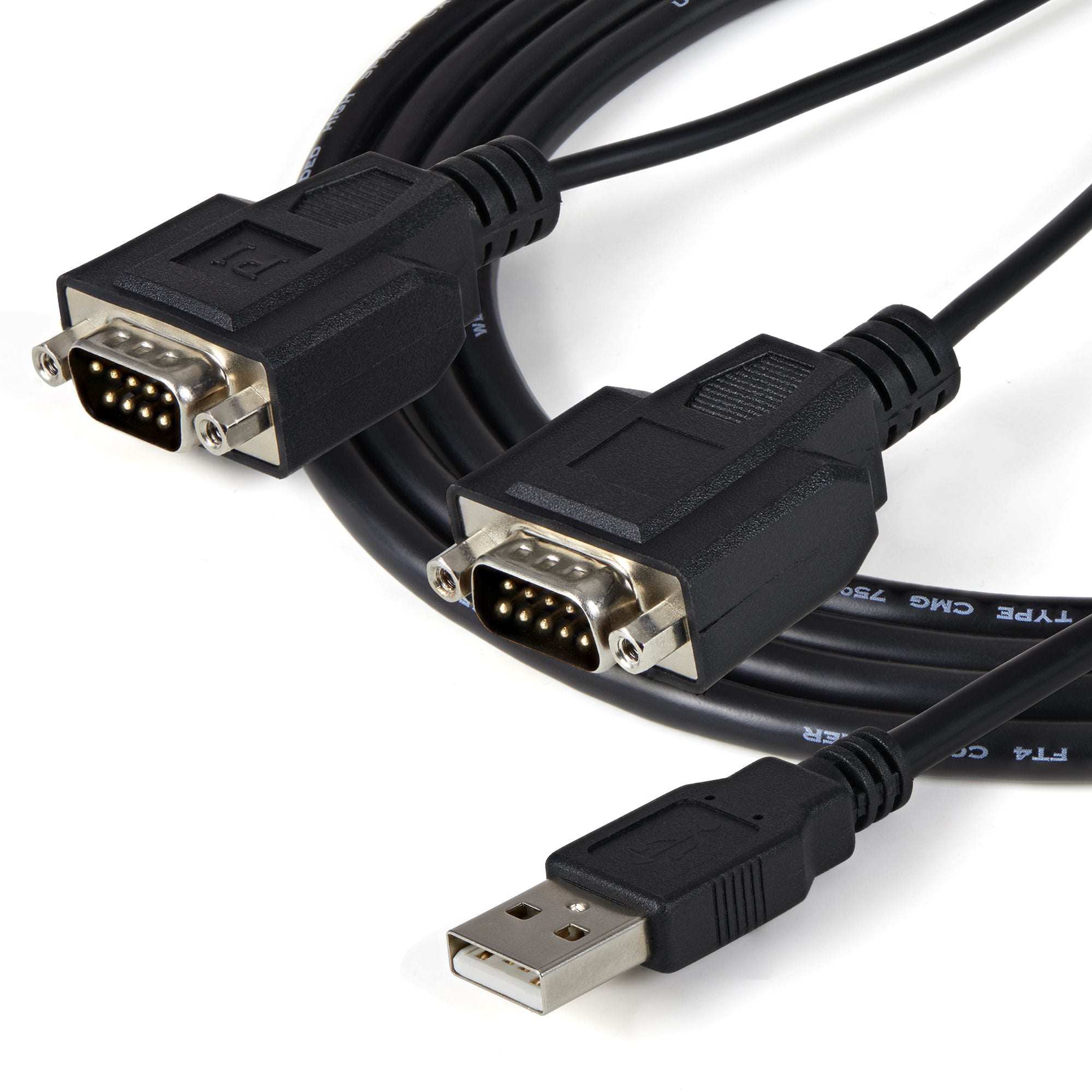 StarTech.com Câble adaptateur FTDI USB vers série RS232 2 ports avec mémorisation du port de communication