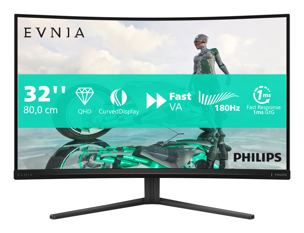 Philips Evnia 32M2C3500L/00 écran plat de PC 80 cm (31.5") 2560 x 1440 pixels Quad HD LCD Noir