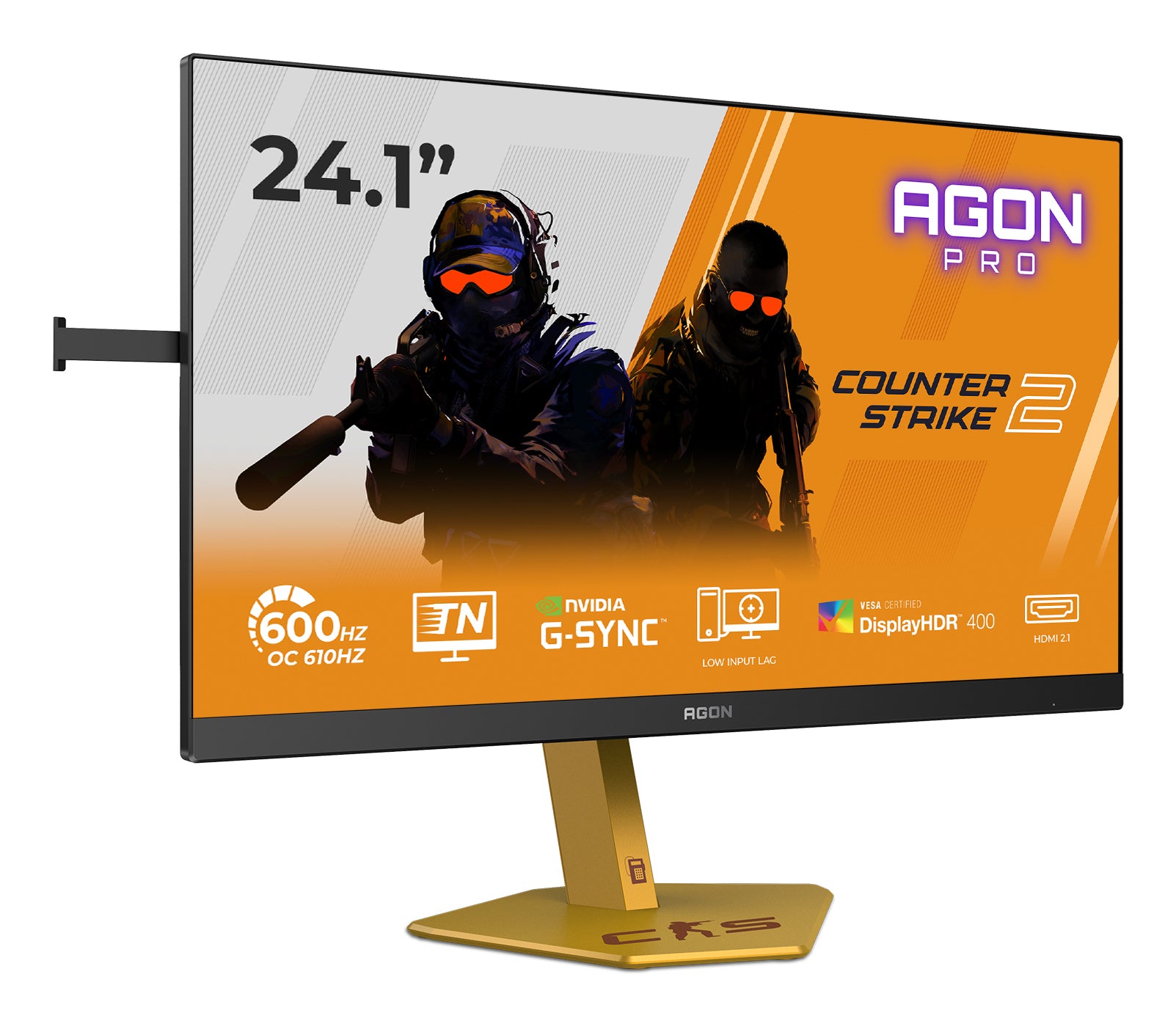AOC AGON PRO CS24A écran plat de PC 61,2 cm (24.1") 1920 x 1080 pixels Full HD LED Noir