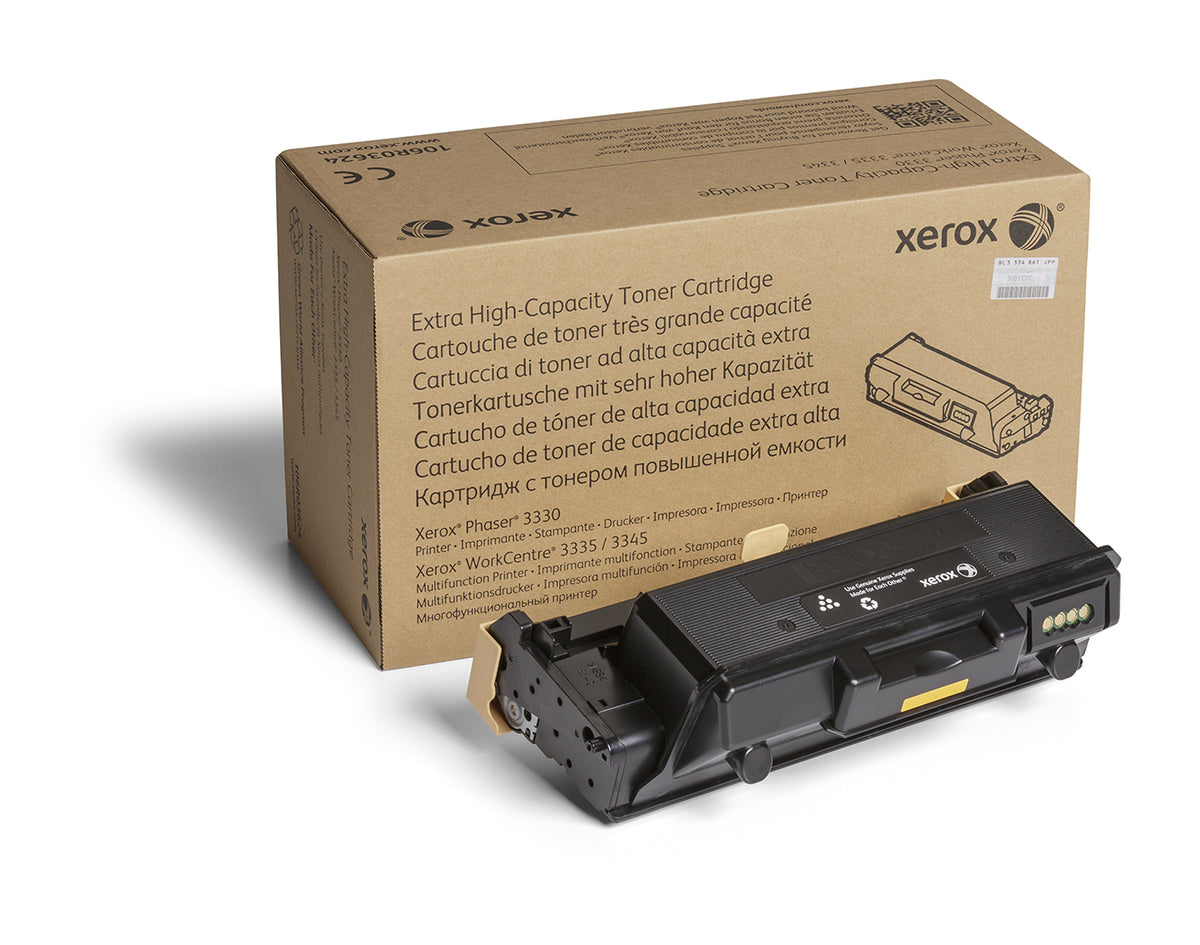 Xerox Cartouche de Toner Noir Très Haute Capacité 106R03624 pour Phaser 3330 et WorkCentre 3300, 15000 pages