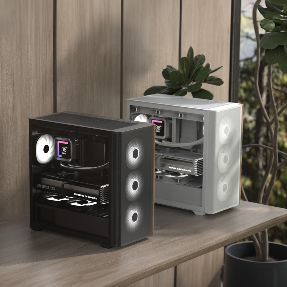 Aerocool D301A Mini Tower Noir, Bois