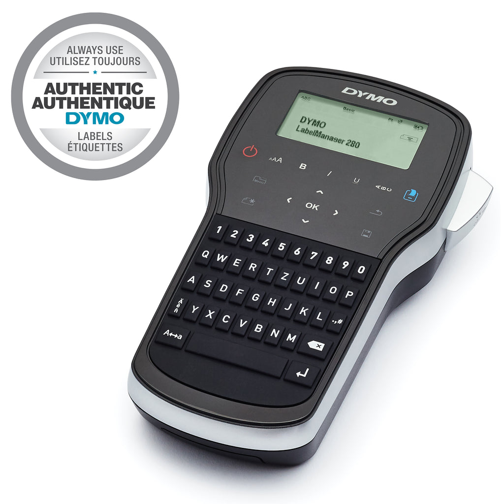 DYMO LabelManager Étiqueteuse Portable Rechargeable 280 | Clavier QWERTZ | Connectivité PC ou Mac