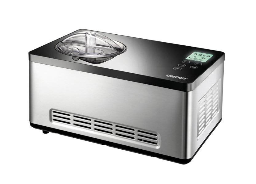 Unold 48845 sorbetière Compresseur pour sorbetière 2 L 180 W Noir, Acier inoxydable