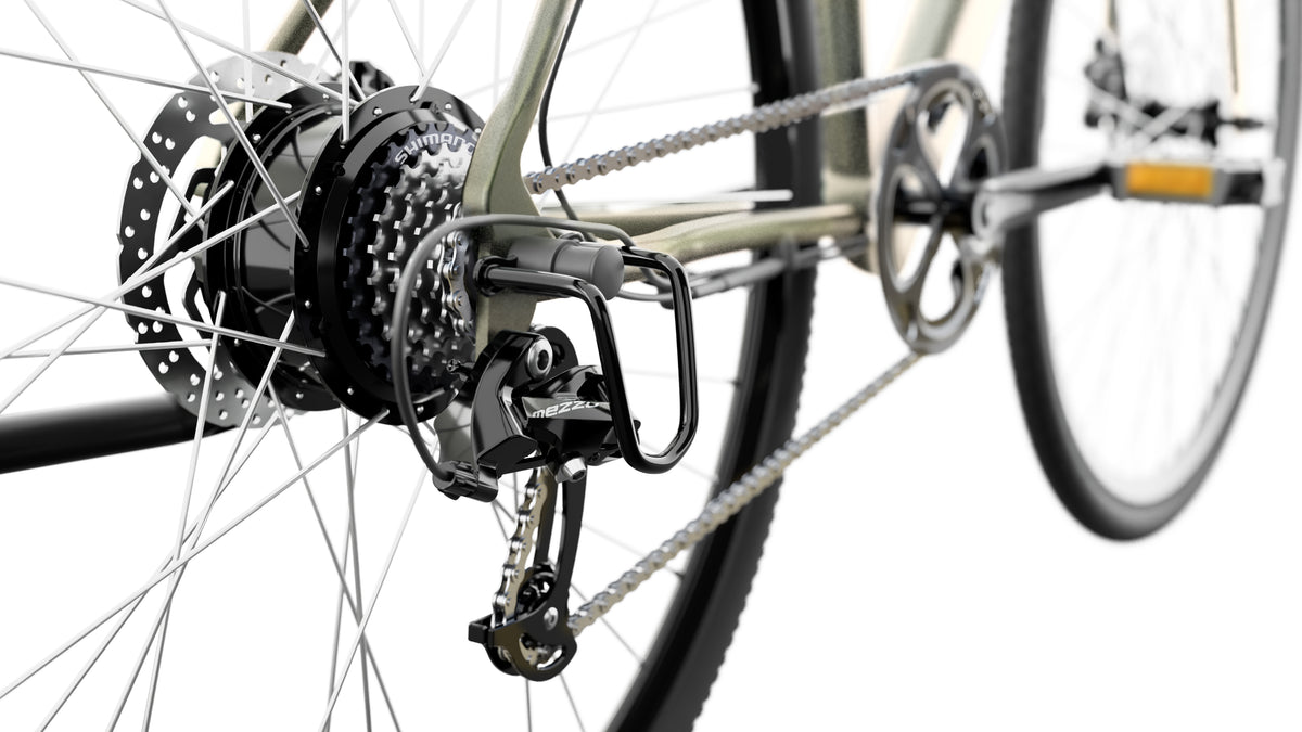 Sharp BK-GS03-EG Vélo Électrique 20 Pouces, Aluminium, Olive, 111,8 cm