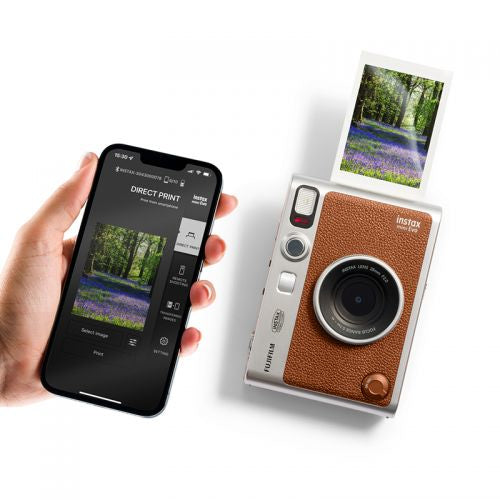 Fujifilm Instax Mini Evo 1/5" 2560 x 1920 pixels CMOS Marron, Argent