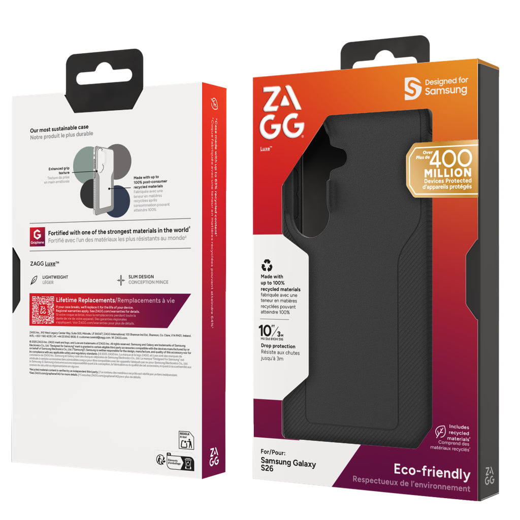 ZAGG Luxe coque de protection pour téléphones portables 16 cm (6.3") Housse Noir - vue 6