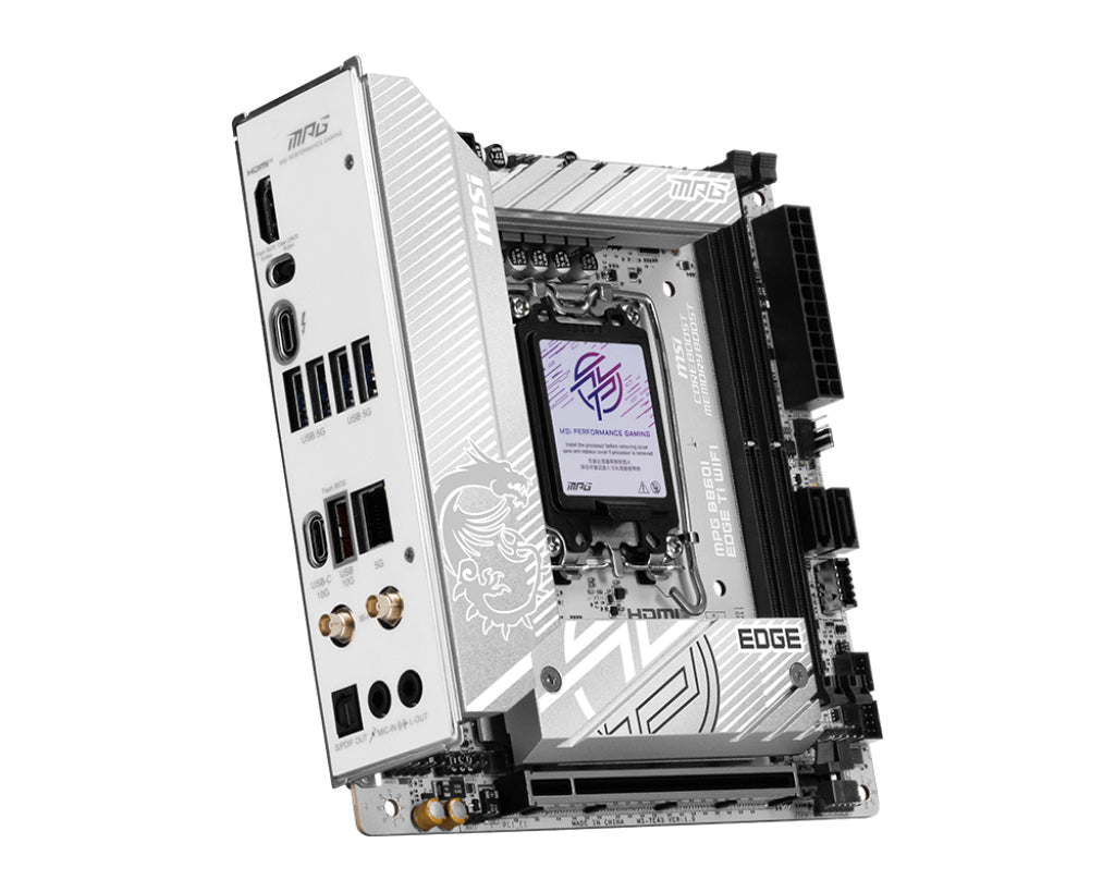 MSI MPG B860I EDGE TI WIFI carte mère Intel B860 LGA 1851 (Socket V1) mini ITX