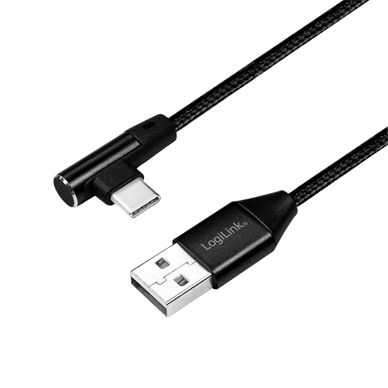 LogiLink CU0137 Câble USB 2.0 USB-A vers USB-C, 0,3 m, Noir