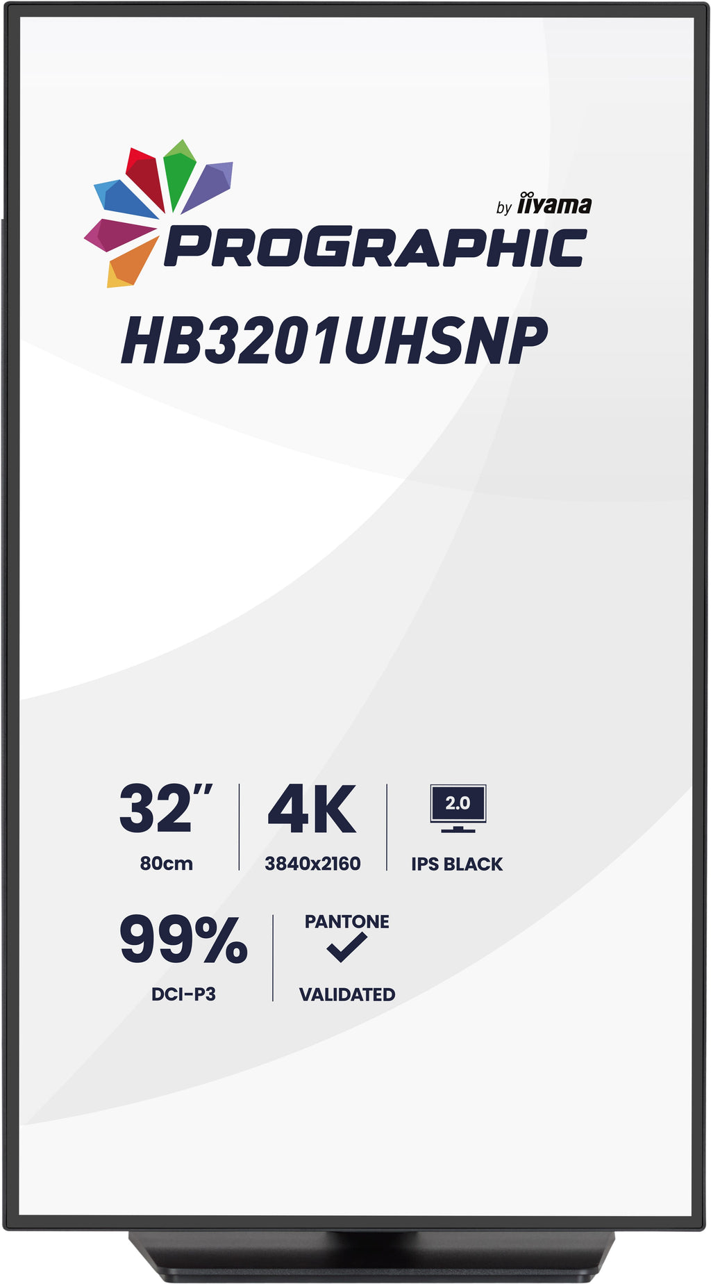 iiyama ProGraphic HB3201UHSNP-B1 écran plat de PC 80 cm (31.5") 3840 x 2160 pixels 4K Ultra HD Noir