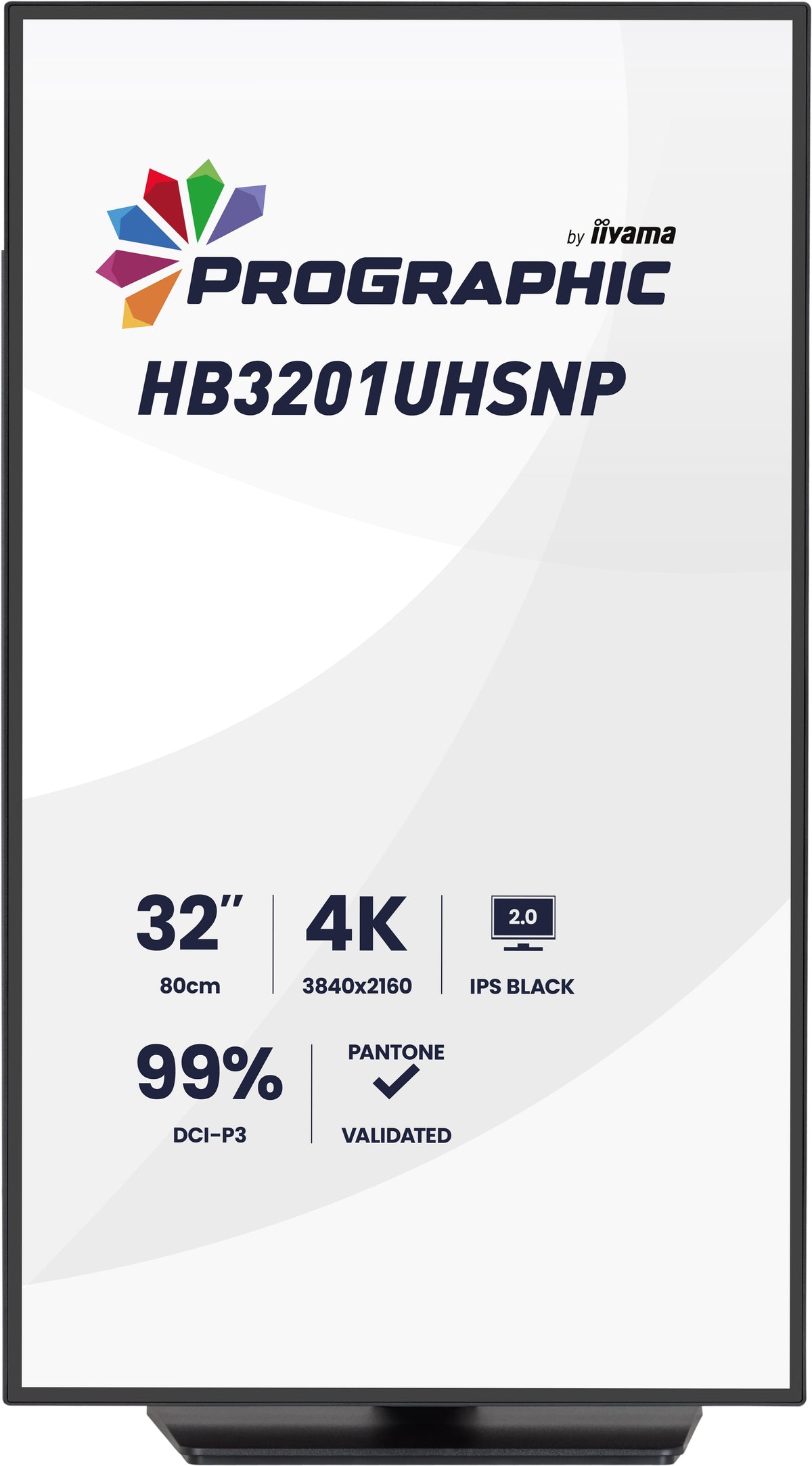 iiyama ProGraphic HB3201UHSNP-B1 écran plat de PC 80 cm (31.5") 3840 x 2160 pixels 4K Ultra HD Noir