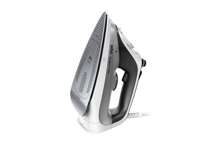 Braun TexStyle 7 Pro SI7149WB Fer à repasser à sec ou à vapeur EloxalPlus soleplate 2900 W Noir, Blanc