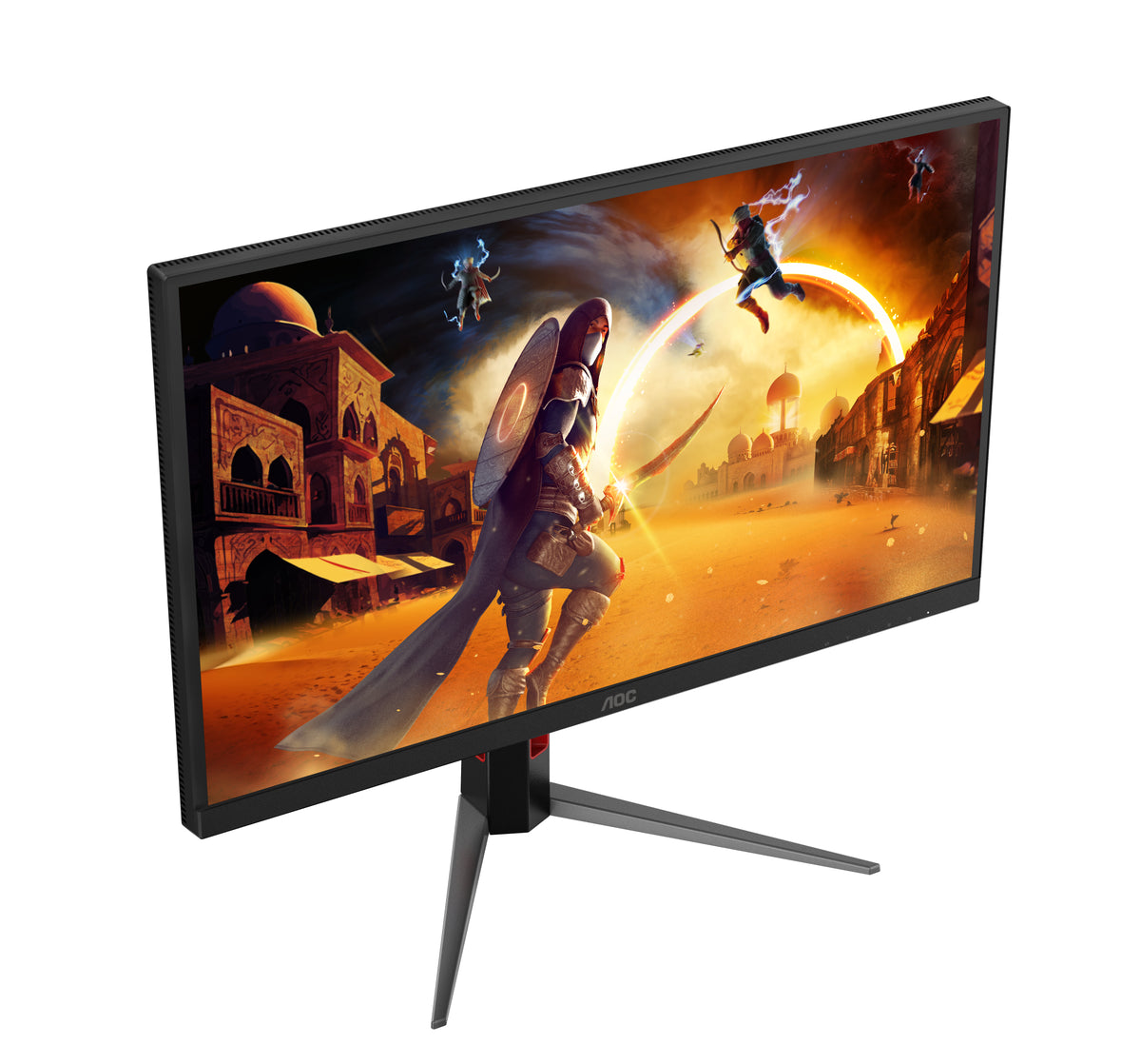 AOC G4 U27G4XM Écran Gaming 27" 4K UHD MiniLED 3840 x 2160 pixels, 160Hz, 1ms, Noir et Rouge