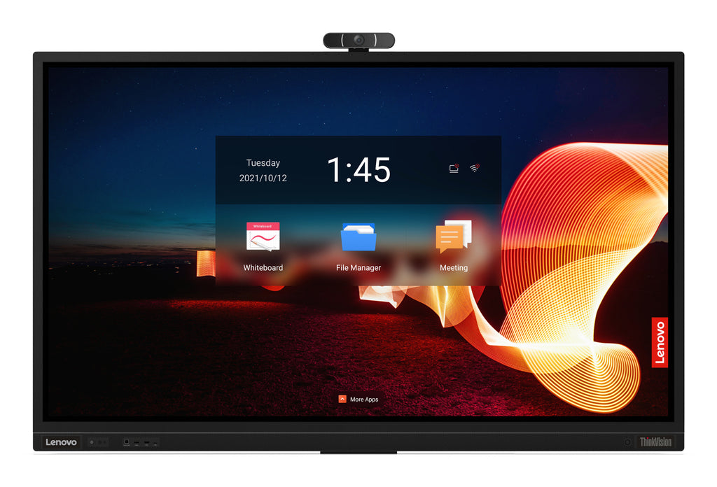 Lenovo ThinkVision T75 écran plat de PC 190,5 cm (75") 3840 x 2160 pixels 4K Ultra HD LED Écran tactile Noir