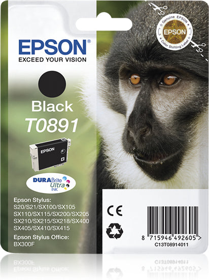 Epson Monkey Encre noire DURABrite Ultra Singe T0891