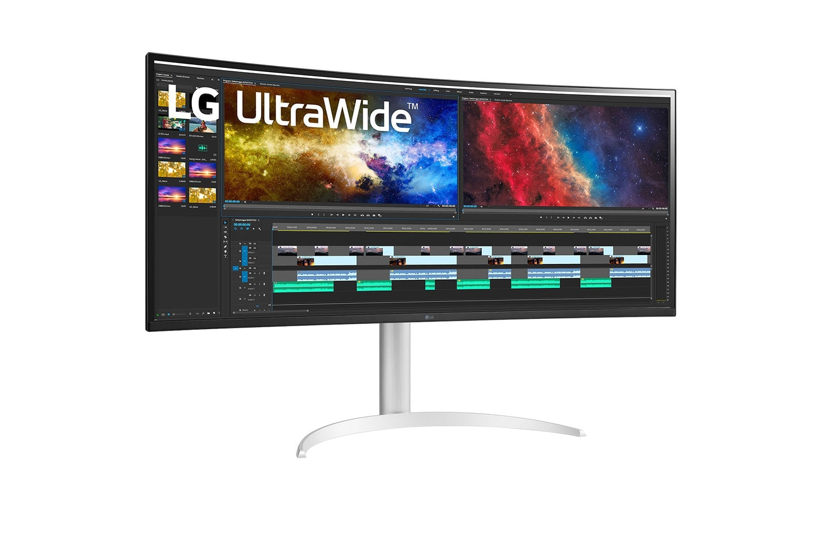 LG 38BQ85C-W écran plat de PC 95,2 cm (37.5") 3840 x 1600 pixels Quad HD+ Blanc