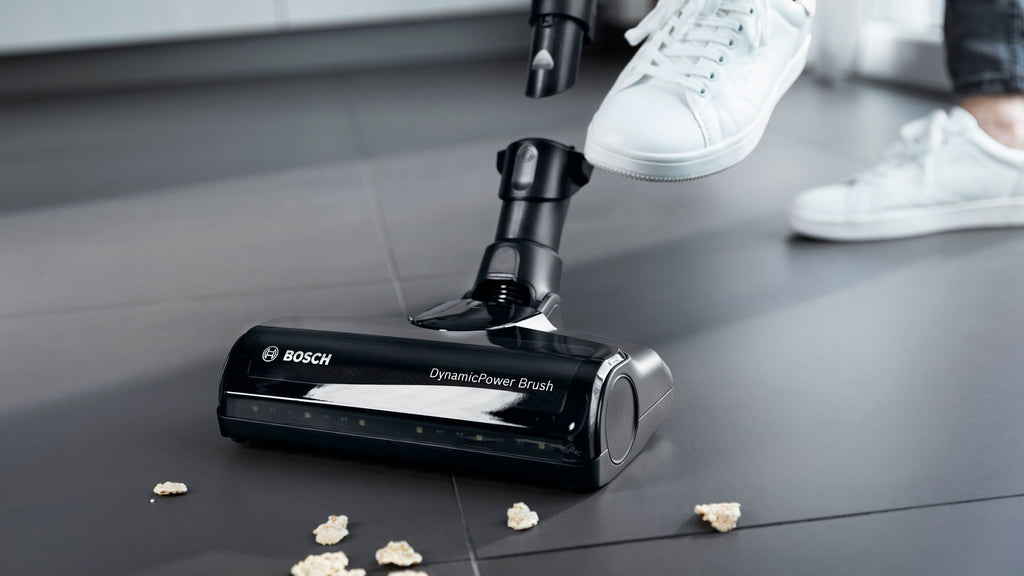 Bosch Bosch BSS711W aspirateur balai et balai électrique Batterie Sec Sans sac 0,3 L Noir, Argent, Blanc