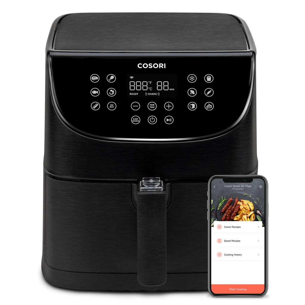 Cosori VeSync Pro Unique 5,5 L Autonome 1700 W Friteuse d’air chaud Noir