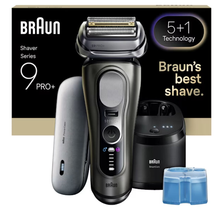 Braun Series 9 Pro+ 9675cc Rasoir à grille Tondeuse Gris, Argent
